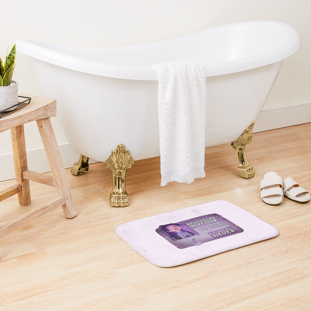 Scribble Apothecary Inspector Bath Mat - Image 2