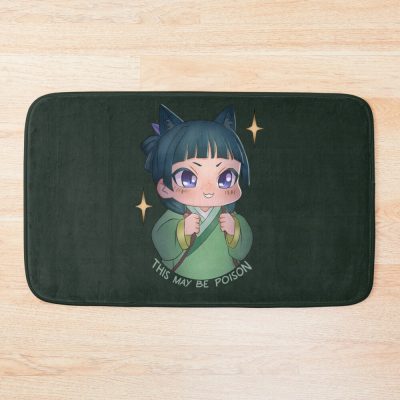 Doodle This May Be Poison Quote Funny Bath Mat