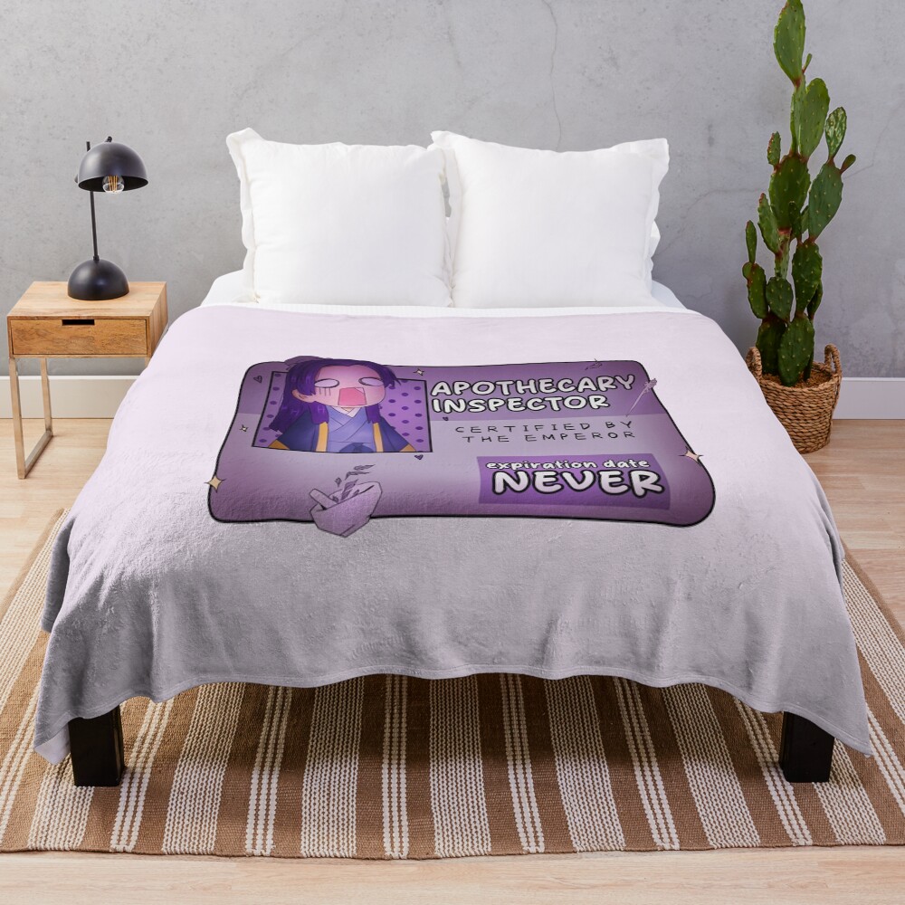 Scribble Apothecary Inspector Throw Blanket