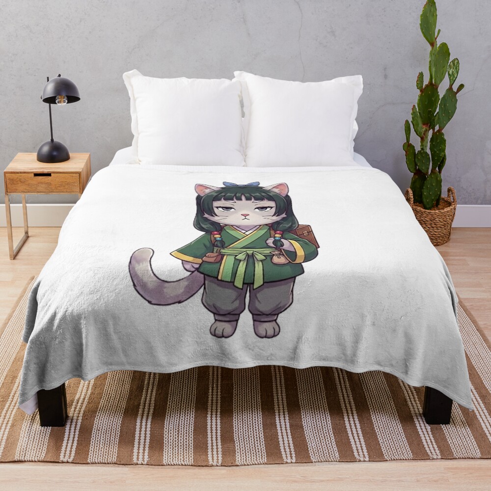 Kitty Maomao Throw Blanket