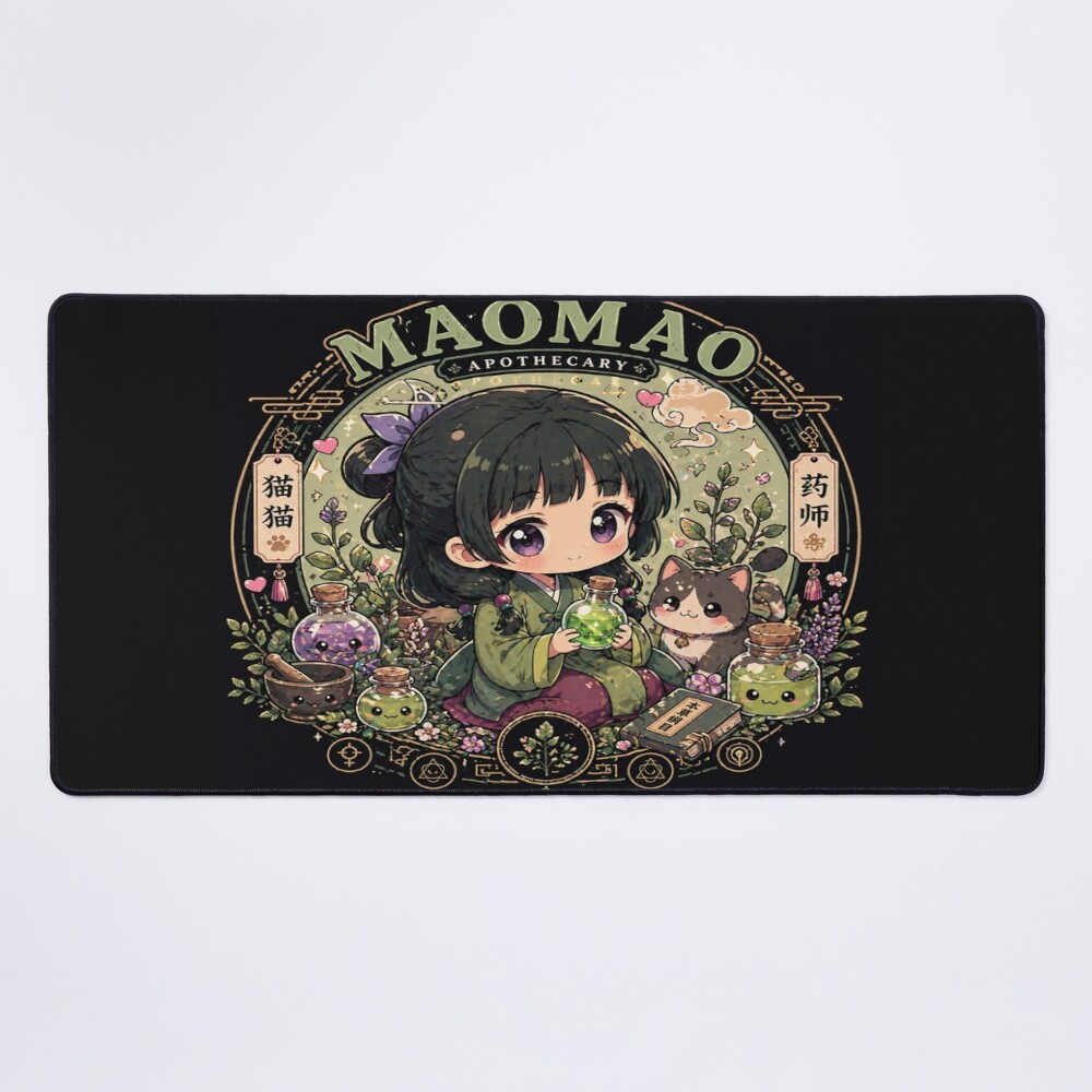 Cute Maomao Apothecary Chibi Design Mouse Pad