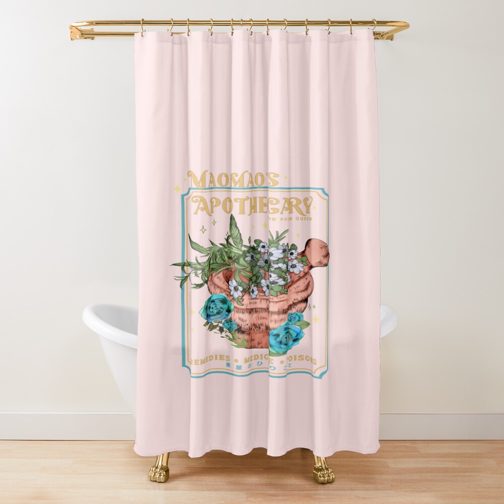 Doodle Apothecary Shower Curtain
