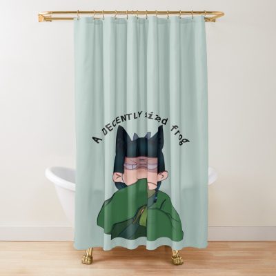 Scribble A Decently Sized Frog Shower Curtain