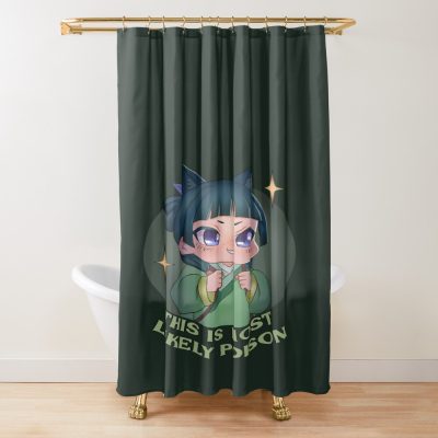 Doodle Funny Poison Quote Shower Curtain