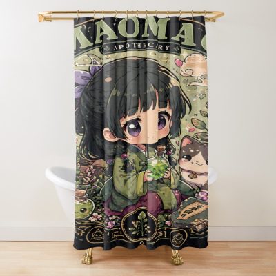 Cute Maomao Apothecary Chibi Design Shower Curtain