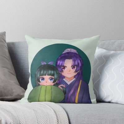 Scribble Eunuch And Apothecary Throw Pillow