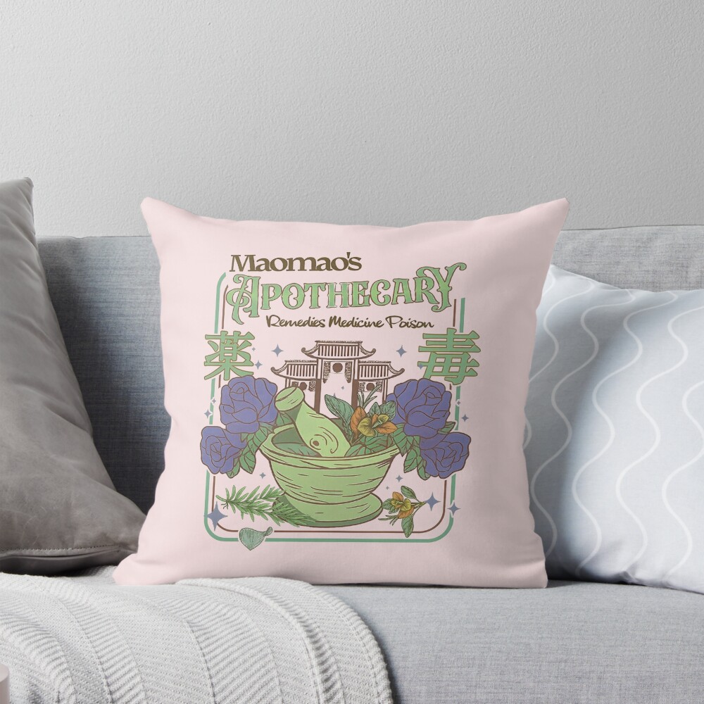 Mao Mao S Apothecary Throw Pillow
