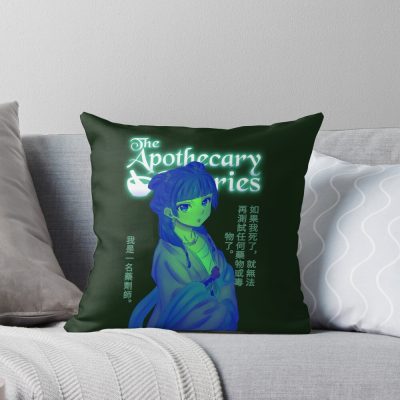 Scribble Apothecary Diaries Throw Pillow