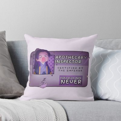 Scribble Apothecary Inspector Throw Pillow