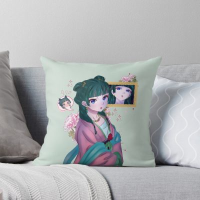 Scribble Poison Maomao Throw Pillow
