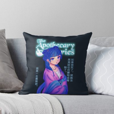 Scribble Lady La Throw Pillow