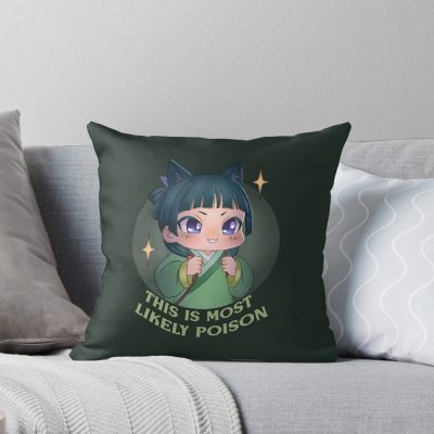 Doodle Funny Poison Quote Throw Pillow