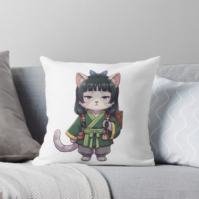 Kitty Maomao Throw Pillow
