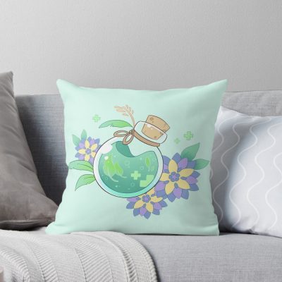 Vial Of Vitality Throw Pillow